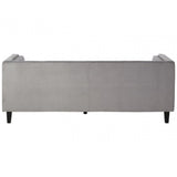 Felisa 3 Seat Grey Velvet Sofa, Grey