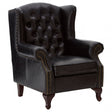 Victor Black Scroll Armchair, Black