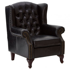 Victor Black Scroll Armchair, Black