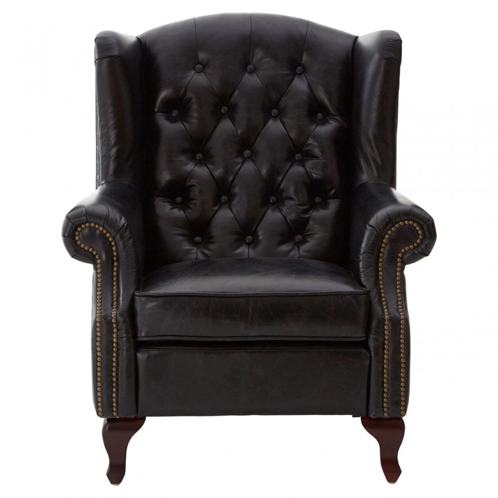 Victor Black Scroll Armchair, Black