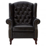 Victor Black Scroll Armchair, Black