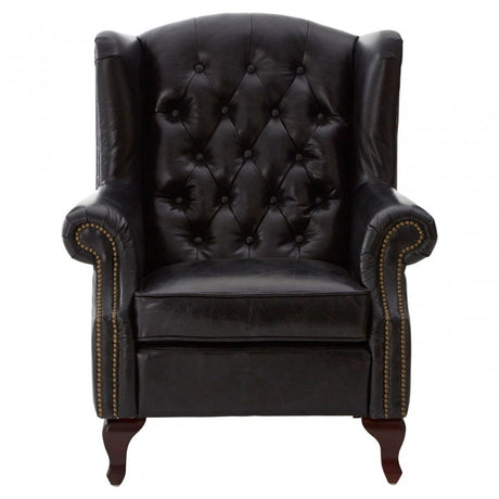 Victor Black Scroll Armchair, Black