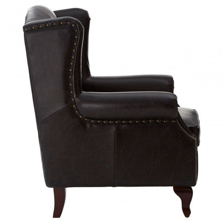 Victor Black Scroll Armchair, Black