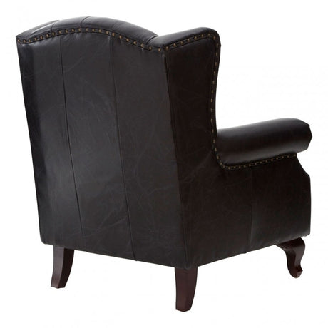 Victor Black Scroll Armchair, Black