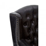 Victor Black Scroll Armchair, Black