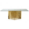 Arezzo Dining Table, Gold