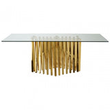 Arezzo Dining Table, Gold