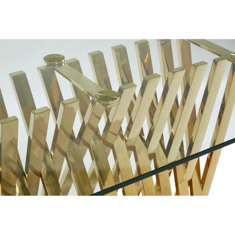 Arezzo Dining Table, Gold