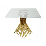 Arezzo Dining Table, Gold