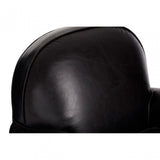 Victor Black Leather Classic Armchair, Black