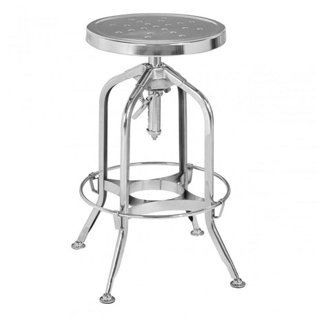 Gator Silver Adjustable Stool, Silver