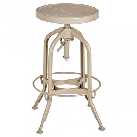 Gator Champagne Finish Adjustable Stool, Champagne