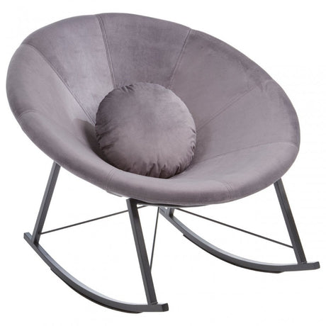 Arto Grey Rocking Chair, Grey
