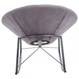 Arto Grey Rocking Chair, Grey