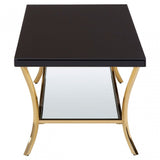 Kensington Townhouse Black Coffee Table, Black