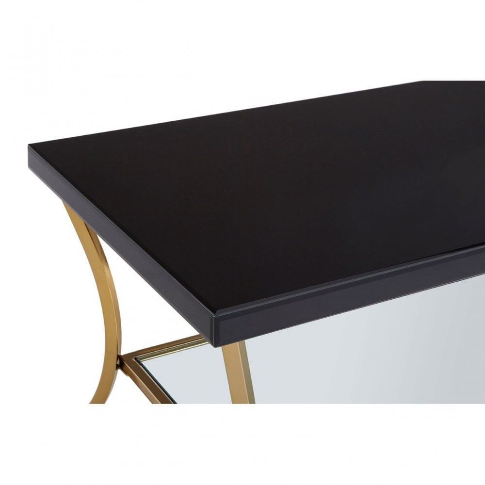 Kensington Townhouse Black Coffee Table, Black