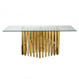 Arezzo Dining Table, Gold