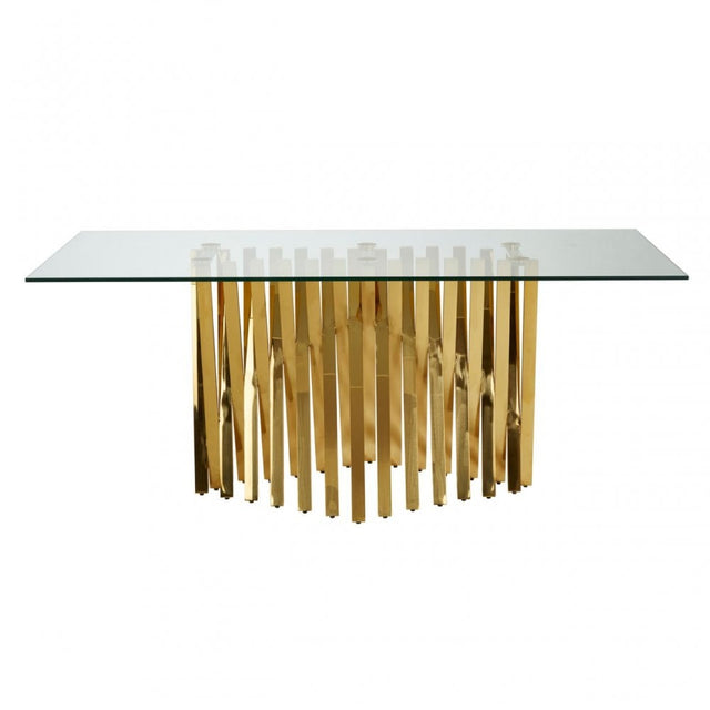 Arezzo Dining Table, Gold