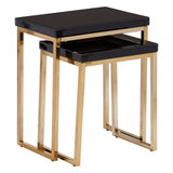 Kensington Townhouse Set Of 2 Nesting Tables, Black