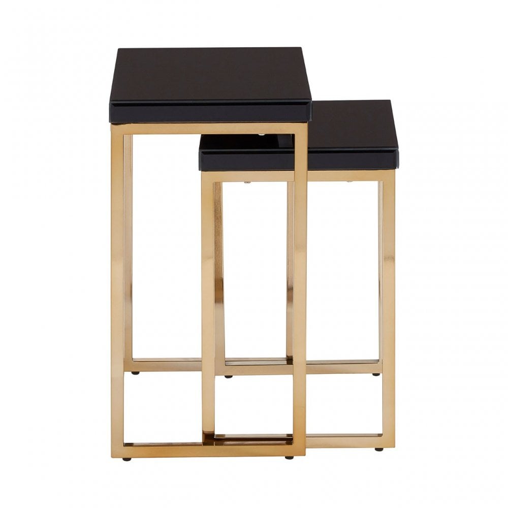 Kensington Townhouse Set Of 2 Nesting Tables, Black