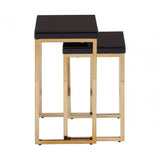Kensington Townhouse Set Of 2 Nesting Tables, Black
