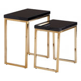 Kensington Townhouse Set Of 2 Nesting Tables, Black
