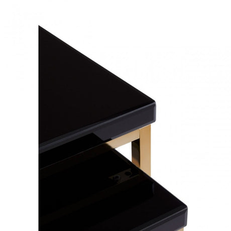 Kensington Townhouse Set Of 2 Nesting Tables, Black