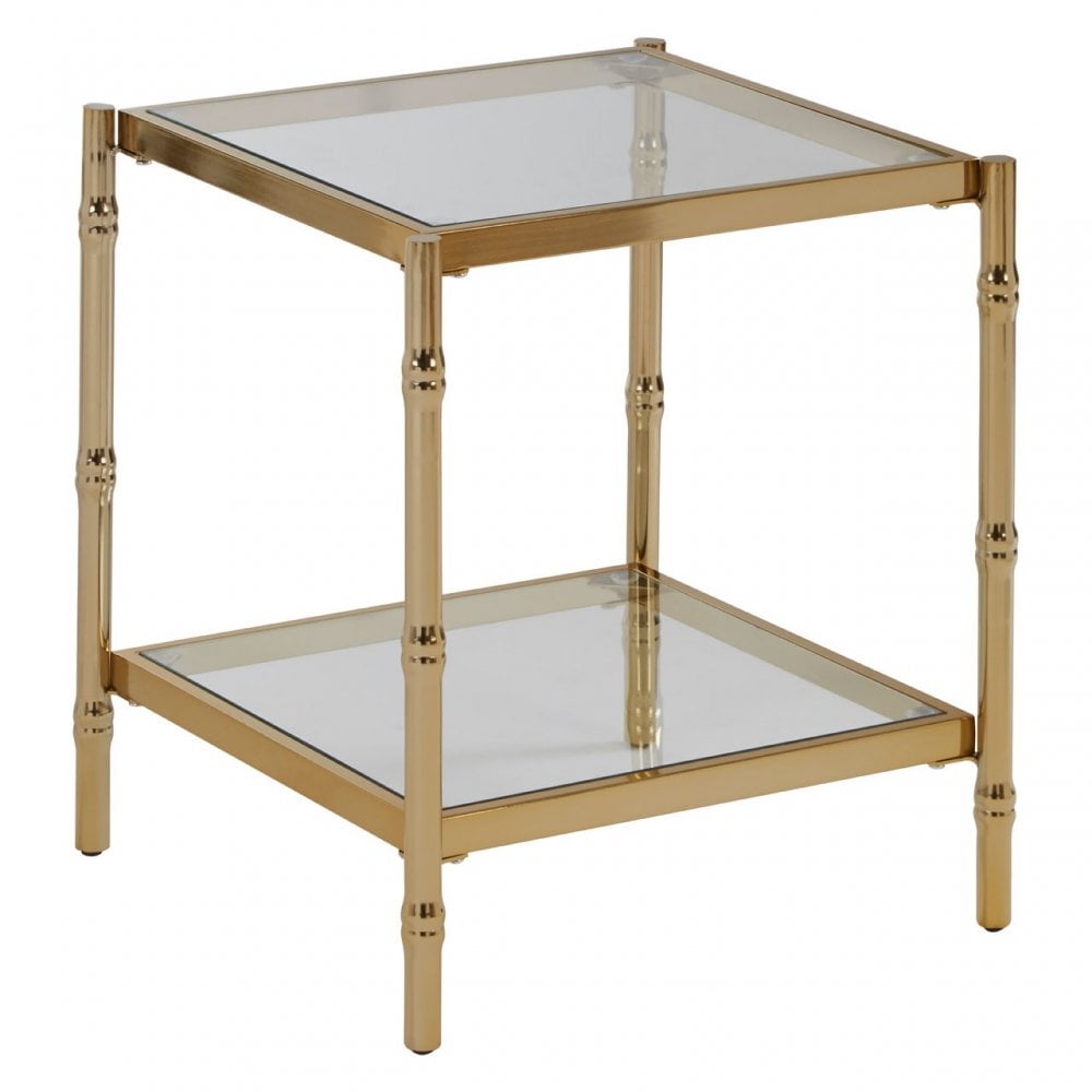 Kensington Townhouse Knop Square Table, Gold