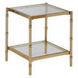 Kensington Townhouse Knop Square Table, Gold