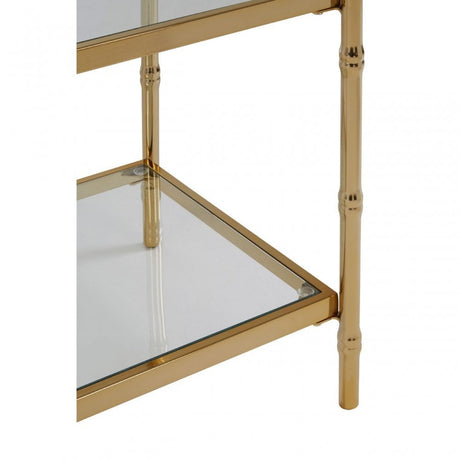 Kensington Townhouse Knop Square Table, Gold
