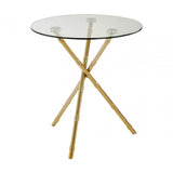 Kensington Townhouse Knop Legs Side Table, Gold