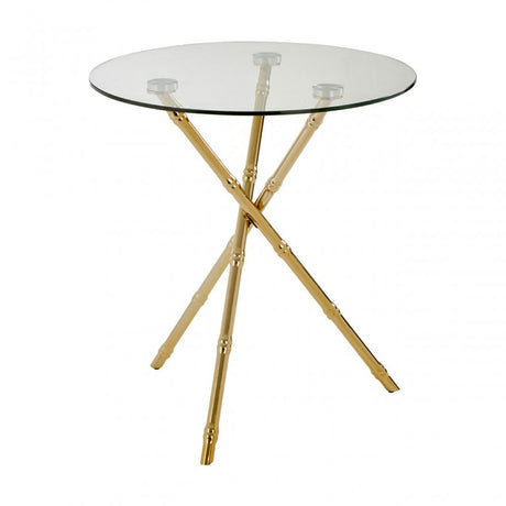 Kensington Townhouse Knop Legs Side Table, Gold