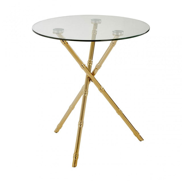 Kensington Townhouse Knop Legs Side Table, Gold