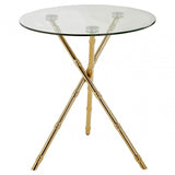 Kensington Townhouse Knop Legs Side Table, Gold