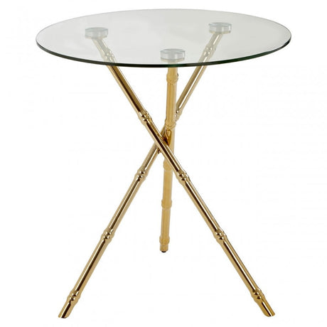 Kensington Townhouse Knop Legs Side Table, Gold