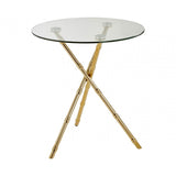 Kensington Townhouse Knop Legs Side Table, Gold