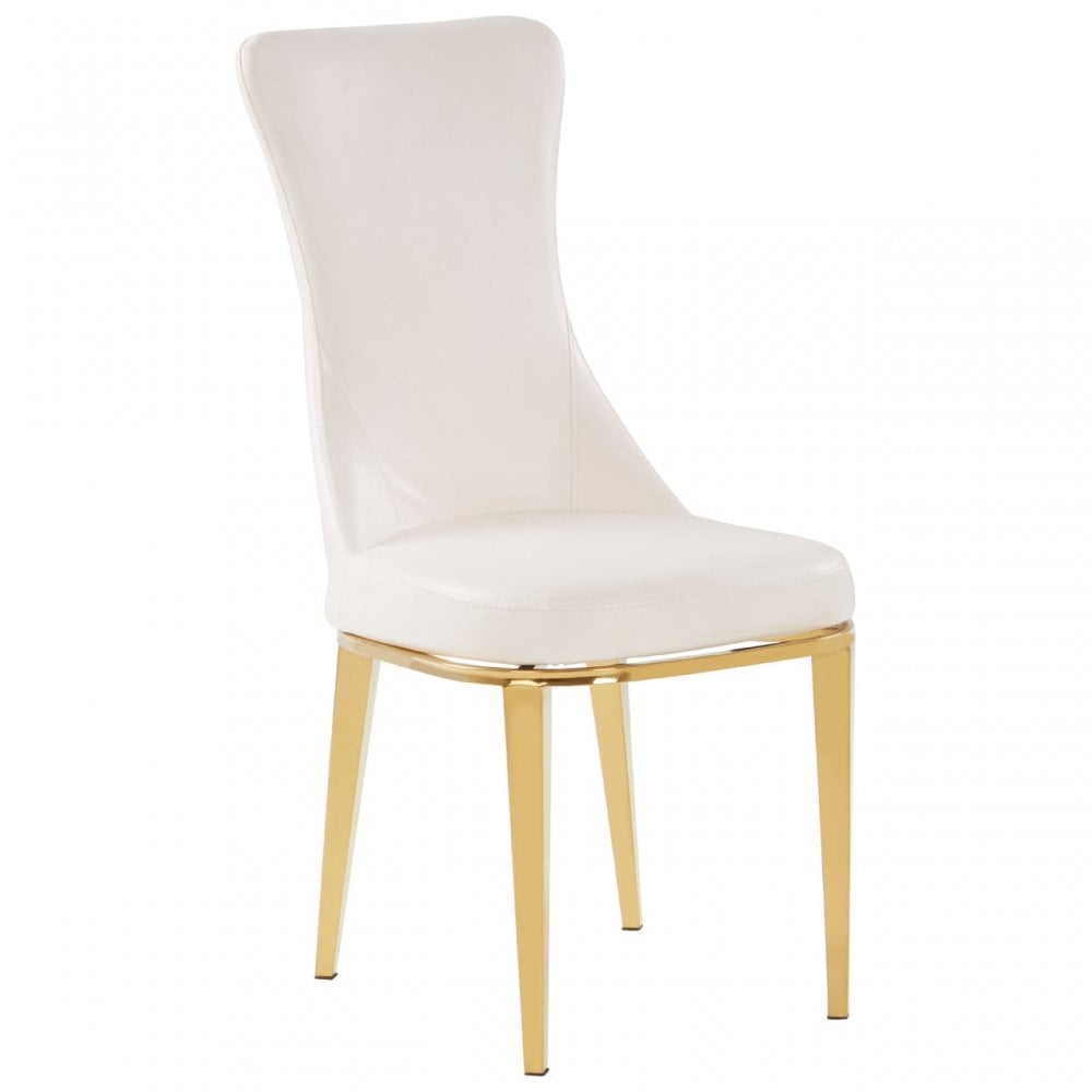 Forli White Dining Chair, White