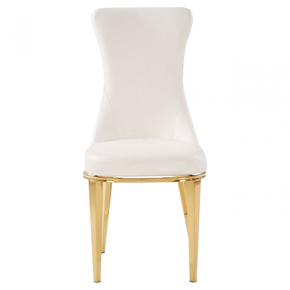 Forli White Dining Chair, White