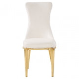 Forli White Dining Chair, White