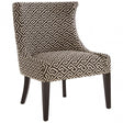 Regents Park Beige And Black Wingback Chair, Beige