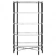 Allessi 5 Shelf Unit With Silver Chrome Detail, Clear