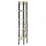 Allessi 5 Shelf With Champagne Detail, Clear