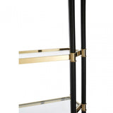 Allessi 5 Shelf With Champagne Detail, Clear