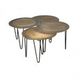 Rany Set Of 4 Coffee Tables, Brass