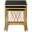 Arezzo Set Of 3 Nesting Tables, Black