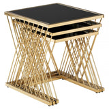 Arezzo Set Of 3 Nesting Tables, Black