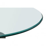 Rany Glass & Black Marble Side Table, Black