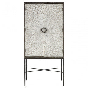 Milan Wine Cabinet, Grey