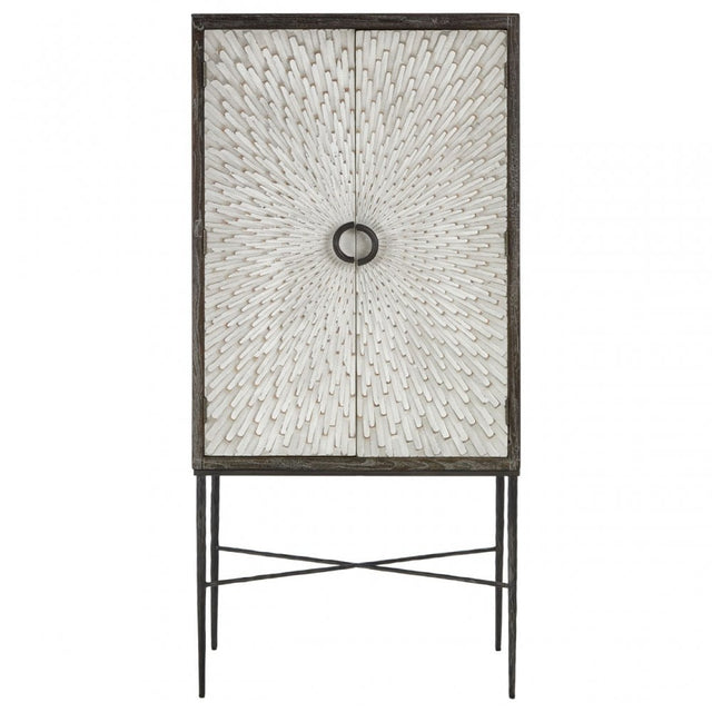 Milan Wine Cabinet, Grey