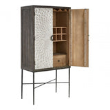 Milan Wine Cabinet, Grey